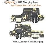 Reemplazo para Xiaomi Poco X3 Pro, conector de carga USB, placa de puerto, Cable flexible, carga rápida IC completa Poco X3 Pro