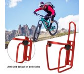 Soporte para botella de agua de bicicleta, aleación de aluminio resistente, Universal, soporte para vasos, estante de almacenamiento, accesorios para bicicleta de montaña amarillo