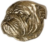 Bulldog II - placa conmemorativa con perro, agradecimiento personalizado, premio, diploma con dedicatoria de la marca Art-Dog marrón