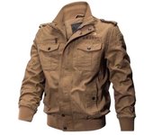 Chaqueta de piloto de uniforme militar para hombre, abrigo de invierno de felpa M