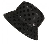 Regatta Sombrero de pescador impermeable con lunares Jaliyah para mujer S-M negro