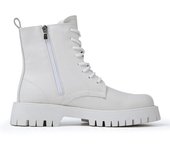 Botas blancas de moda para hombre, botas de moto con plataforma de estilo nuevo británico, zapatos de cuero informales de buena calidad, Punk 2023 38 negro