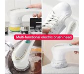 Cepillo de limpieza eléctrico multifuncional cinco en uno para lavar el baño y limpiar la cocina 1 Set
