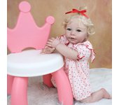 BZDOLL-Muñeca de juguete Reborn de silicona suave con pintura 3D de 55CM, muñeca de juguete para niña, princesa realista, niño, Lisa, vestido para bebé, regalo Boneca 55cm 3D-paint Skin Doll
