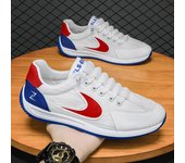 Zapatos de hombre 2025 nuevos zapatos blancos transpirables de verano para hombre, zapatos para correr de suela blanda, zapatos deportivos y de ocio para hombre, zapatos Forrest Gump de comercio exterior 39
