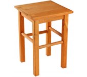 Taburete de cocina de madera KADAX de 43,5 cm de aliso macizo
