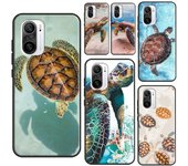 Funda protectora para Xiaomi Mi 11 Lite, Mi 12 Pro, 12X, 10T, 11T Pro, POCO X3, X4 Pro, GT, M3, M4, F3, con diseño de tortugas verdes Mi 9T (9T Pro)