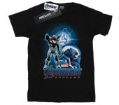 Marvel Boys Avengers Endgame War Machine Team Traje Camiseta 12-13 negro