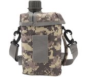 Botella de agua aislada portátil de 2 l, gran capacidad, para exteriores, ideal para montar a caballo y senderismo, tipo 1