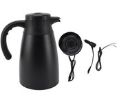 Hervidor eléctrico portátil para coche, 1200 ml, para viajes por carretera, ligero, 12 V, para calentar agua, té y café. L
