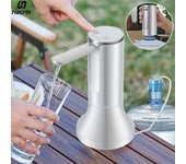 Bomba eléctrica para botellas de agua, dispensador automático de agua de 19 litros, bomba plegable para botellas de agua de escritorio, recargable H3 blanco