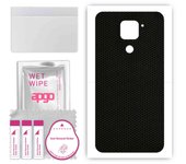 apgo Protective Skin Sticker for the back compatible with Xiaomi Redmi Note 9, Wrap Film, Foil, Vinyl - Pattern Matrix
