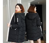 Chaquetas cálidas de invierno para mujer, chaquetas acolchadas de algodón holgadas de invierno de longitud media, abrigos de gran tamaño S amarillo