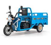 Modelos de triciclo eléctrico 1/12, juguetes de coche, aleación fundida a presión, motocicleta, cuerpo de metal, neumáticos de goma, sonido, luz, juguete de tracción trasera, regalos para niños 1/12-Size:23.5*8.5*11.5cm azul