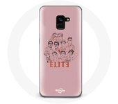 Coque pour Samsung Galaxy A8 Plus Elite Saison 5 Affiche personnages Fanart Logo