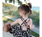 Nuevos niños niñas empalme vestido de margaritas verano niños vestidos sin espalda disfraces infantiles ropa de playa ropa de niñas bebés 4T