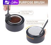 [i Cafilas][UE2212] Kit de recarga de cápsulas vacías, diversión de limpieza rápida para cápsulas de café originales Nespresso Vertuo 1 Filter+100 Sticker negro