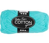 Pelote de fil de coton - 50 g Bleu Turquoise