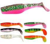 Cebo de pesca de silicona con cola en T, señuelo suave de 8,5 cm/8g, cebo Artificial biónico, accesorios de pesca blanco transparente