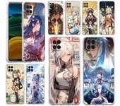 Funda de teléfono para Samsung A13 A15 A25 A51 A71 A21S A11 A12 A31 A52 A41 A23 A53 A73 A32 5G A03S A05s Funda Genshin Impact Wanderer Samsung A53 5G