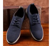 Nuevos zapatos Oxford de vestir de piel de ante para hombre, zapatos casuales, zapatillas de deporte, mocasines de marca de lujo, mocasines planos clásicos para hombre, zapatos Derby. 39 azul oscuro