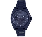 Reloj Emporio Armani cronógrafo de acero inoxidable y cuarzo AR11412 para hombre gris