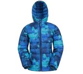 Chaqueta acolchada de camuflaje Seasons para niños de Mountain Warehouse 3-4 Years cerúleo brillante
