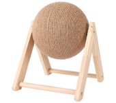 Pelota de cuerda de sisal para gatos, juguete para escalar, juguete interactivo para mascotas, herramienta para rascar, estante de madera