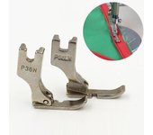 Prensatelas para máquina de coser industrial, prensatelas con cremallera, P36LN/P36N, 2 uds. 2pcs