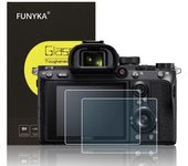 Juego de 2 protectores de pantalla LCD ultrafinos compatibles con Sony A7C, A7RIV, A7RIII, A7RII, A7R4, A7III, A7II, A7SIII, A7SII, alta dureza 9H.