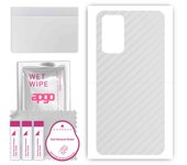 apgo Protective Skin Sticker for the back compatible with Xiaomi Poco M4 Pro 5G, Wrap Film, Foil, Vinyl - Pattern Transparent Carbon
