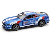 Ford Mustang GT 2018 escala 1/34, juguete modelo de coche fundido a presión, vehículo de juguete con sonido y luz para niños, niños pequeños, niñas, colección de regalos 1/34-14x6x4cm azul