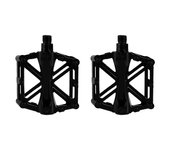 1 par de pedales de bicicleta de aluminio ligeros y antideslizantes para bicicleta de montaña y carretera(negro)