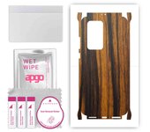 apgo Protective Skin Sticker for the back+sides compatible with Huawei P40 Pro, Full Wrap Film, Foil, Vinyl - Pattern Tigerwood
