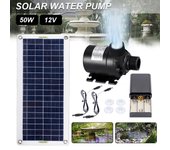 Bomba de agua solar sin escobillas de 50 W, 800 l/h, motor ultrasilencioso, sumergible, para estanque de peces, fuente de jardín, decoración