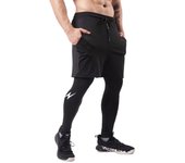 Pantalones deportivos de talla grande para hombre, ajustados, para correr, baloncesto, ropa deportiva, entrenamiento de fitness, pantalones de gimnasio SML XL 2XL 3XL 4XL 5XL 6XL 7XL S negro