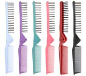 Peine plegable portátil creativo para viajes en Hotel y aire, peine portátil para masaje de cabello, peine de bolsillo plegable, herramientas de estilismo