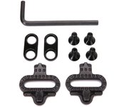 Calas para bicicleta, ciclismo indoor, ciclismo al aire libre, juego de calas para bicicleta de montaña y carretera, pedales para bicicletas, mujeres y hombres.