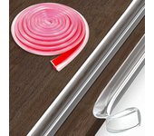 Protector de borde de mesa autoadhesivo transparente de seguridad para niños, tira protectora de esquinas para muebles, parachoques de escritorio 1m