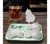 Molde para cubitos de hielo, bandeja de silicona para cubitos de hielo para gatos, molde multifuncional para Chocolate, molde para pudín, gelatina, dulces, bandeja para cubitos de hielo para whisky negro