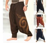 Nuevo Pantalones de talla grande para hombre, pantalones Harem a la moda, pantalones de Yoga Hippie holgados de verano de Aladdín, pantalones de talla grande M rojo