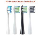 Cabezales de repuesto para cepillo de dientes eléctrico Oclean, cabezales de limpieza para todos los cepillos de dientes Oclean X Pro / X / Z1/ F1/ One/ Air 4pcs black