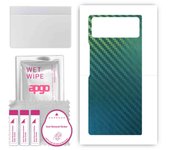 apgo Protective Skin Sticker for the back compatible with Xiaomi Mix Fold 2, Wrap Film, Foil, Vinyl - Pattern Carbon Chameleon CAKA1
