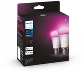 Philips Hue E27 RGBW 9W paquete de 2