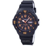 Reloj Casio analógico de cuarzo con esfera negra MRW-200H-4BVDF MRW200H-4BVDF para hombre negro