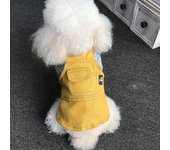 Ropa vaquera para perros, vestido para mascotas, ropa para perros, falda, vestido para perros con tirantes, ropa de invierno para cachorros y mascotas, ropa para perros y mascotas S azul