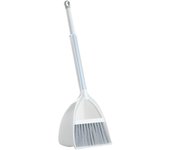 Juego de recogedor de pelo suave para niños, de plástico, pequeño, para bebés, juguetes de guardería, color gris y blanco. blanco/gris