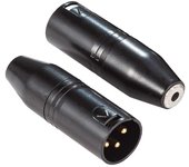 Convertidor de audio de micrófono estéreo TRS hembra a XLR macho adecuado para mezcladores, adaptador de 3,5 mm y 3 pines, videocámaras, grabadoras,