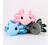 Juguete de peluche Axolotl rosa de 40cm, muñecos de peluche Kawaii Axolotl, juguetes de animales de peluche suaves para niños y niñas, juguete de regalo de cumpleaños y Navidad negro
