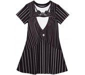Vestido de disfraz de Jack Skellington de Pesadilla antes de Navidad para niñas 9-10 Years blanco/negro